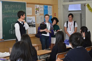 東海大学の留学生との交流会