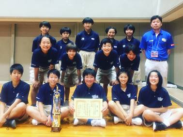 県大会準優勝　中学女子バスケットボール部
