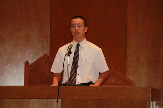 全員が参加した弁論大会が終わりました。