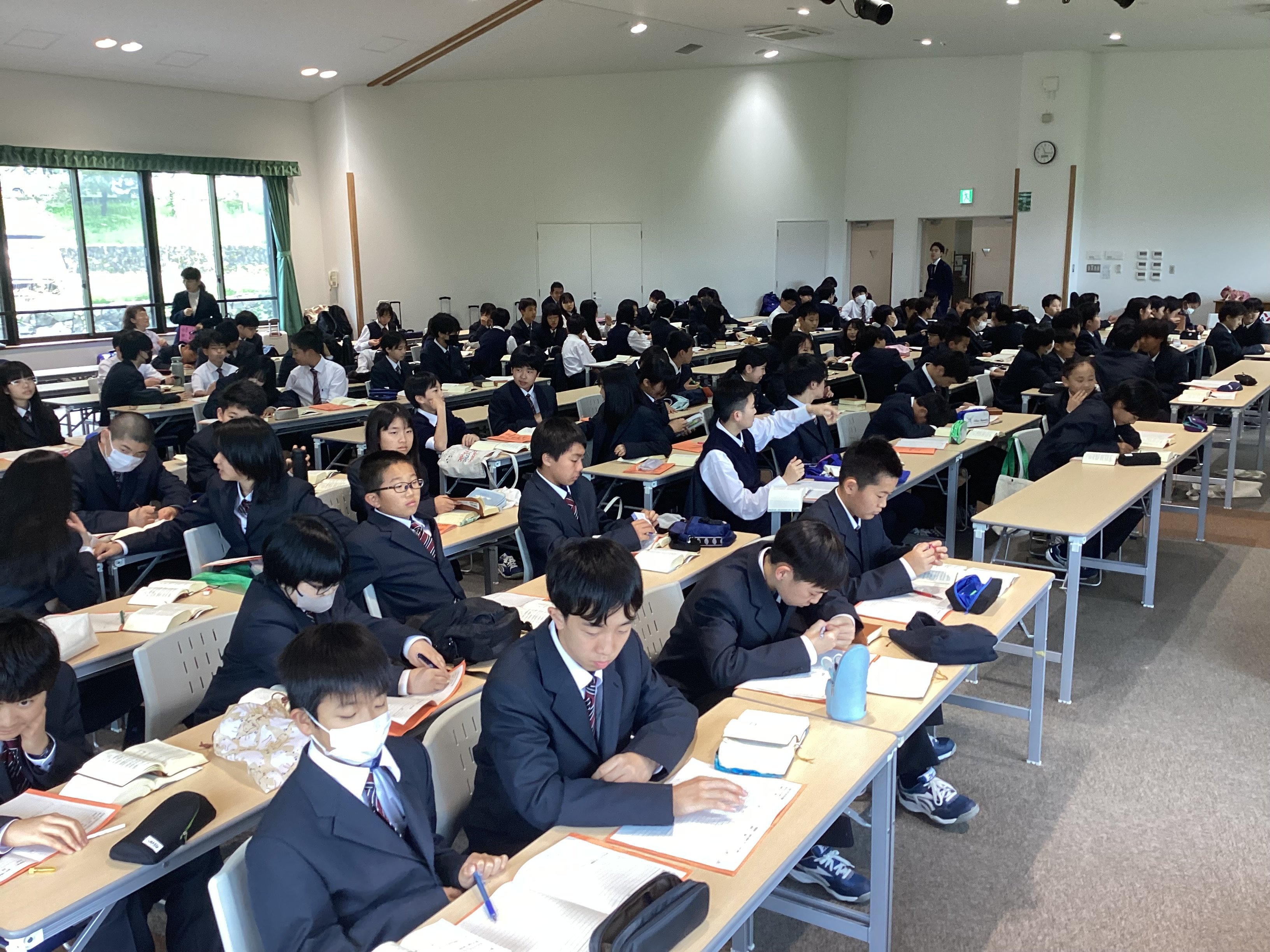 中学修養会１日目